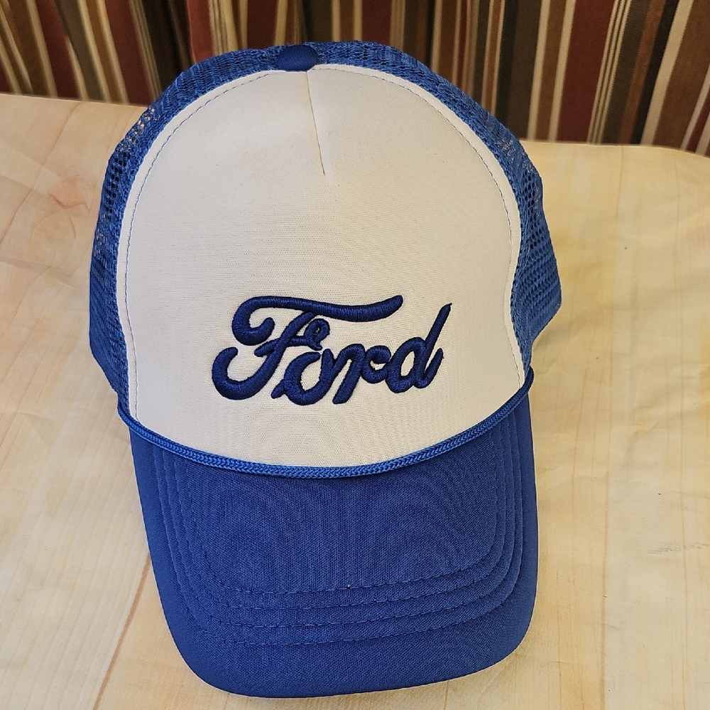 Ford Cap in Blue and Cream
